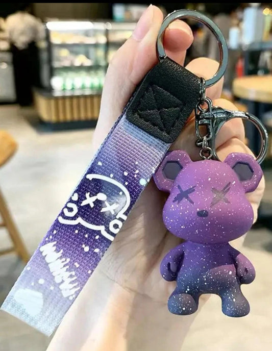Keychain Purple Teddy Bear