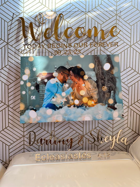 Wedding welcome sign
