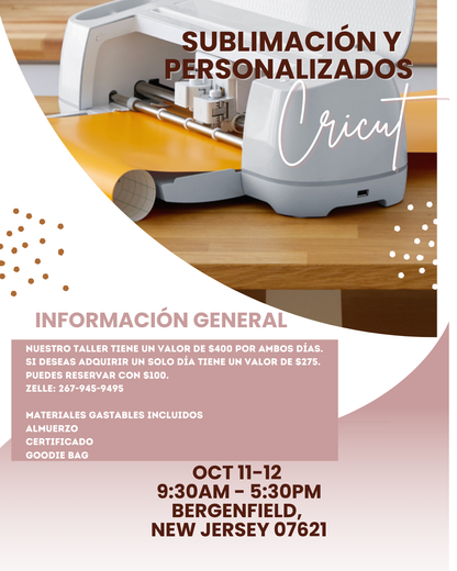 Taller Presencial Sublimación y Personalizados - Ambos días